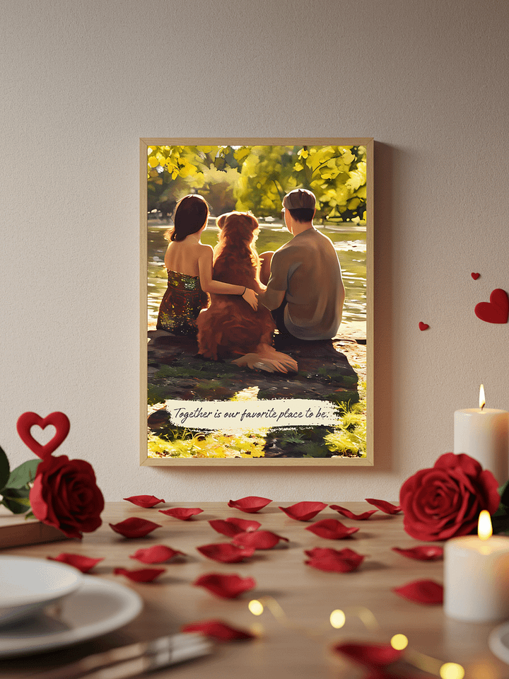 YOUR VALENTINE! / FRAMED HIGH-QUALITY MATTE POSTER / DIGITAL ART / ALL SIZES product image (1)