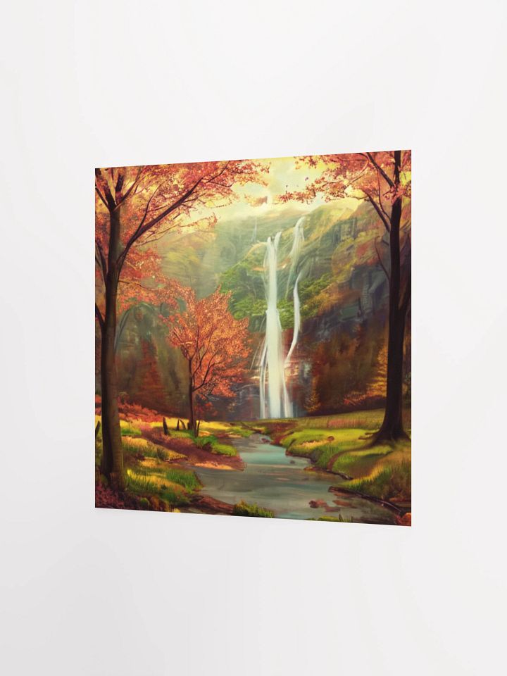 Autumn Waterfall Serenity Poster product image (9)