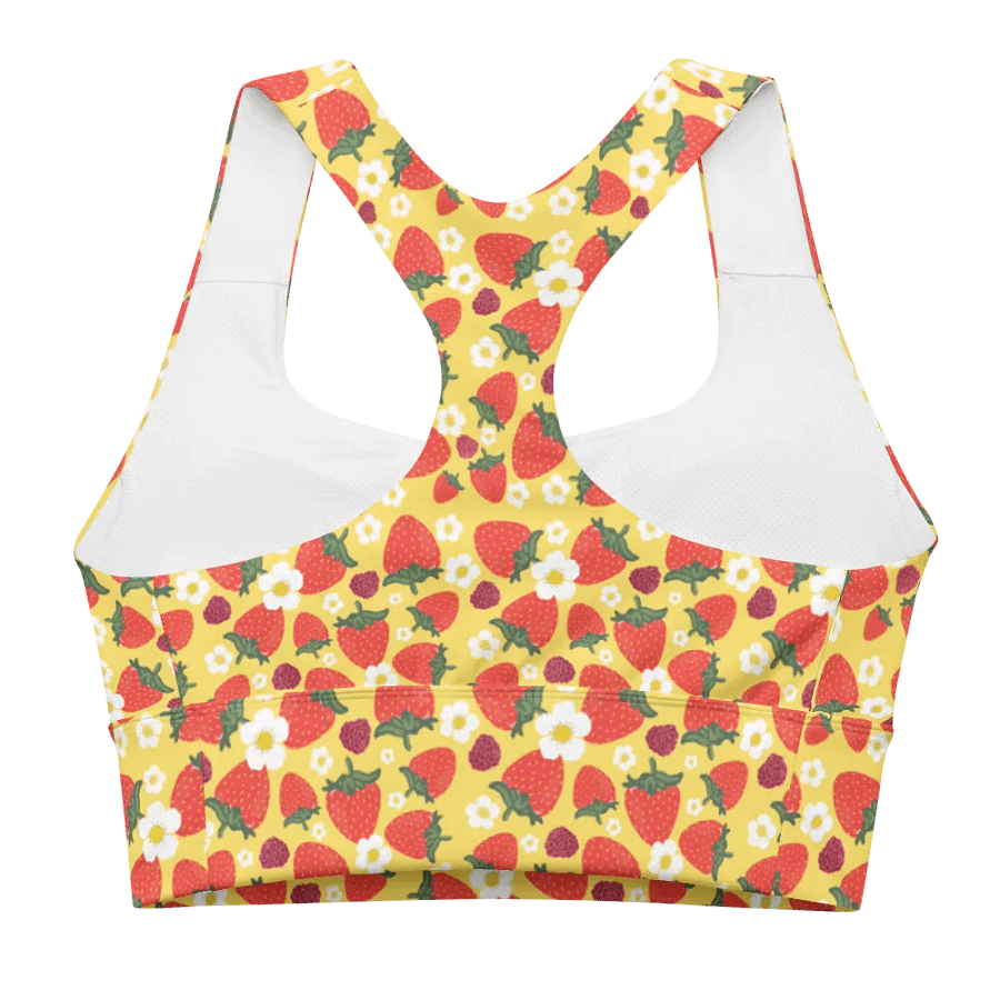 Strawberry Field and Blossom Recycled Longline Sports Bra product image (3)