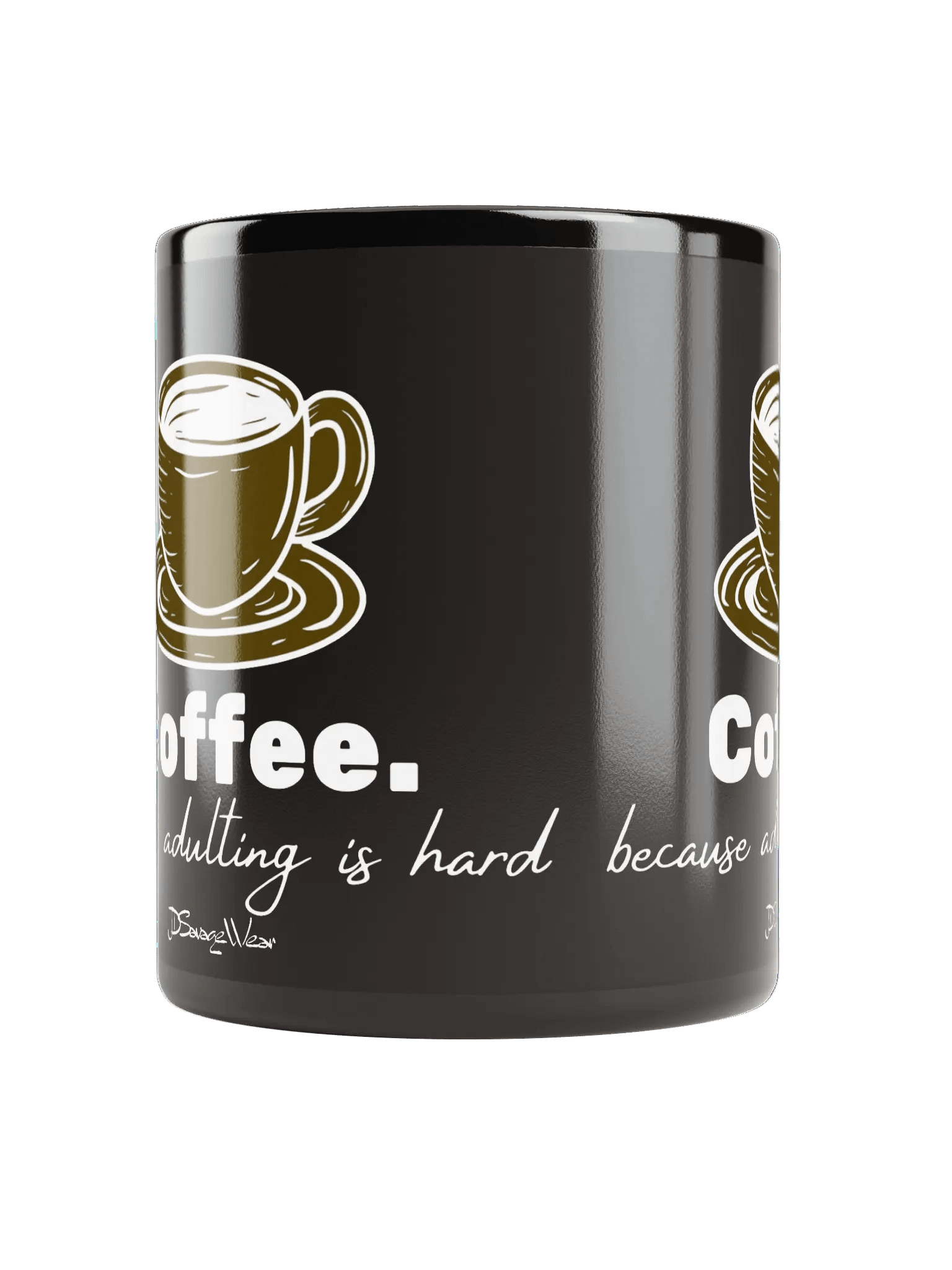 Savage Coffee. Because Adulting is Hard Vintage Coffee Mug product image (10)