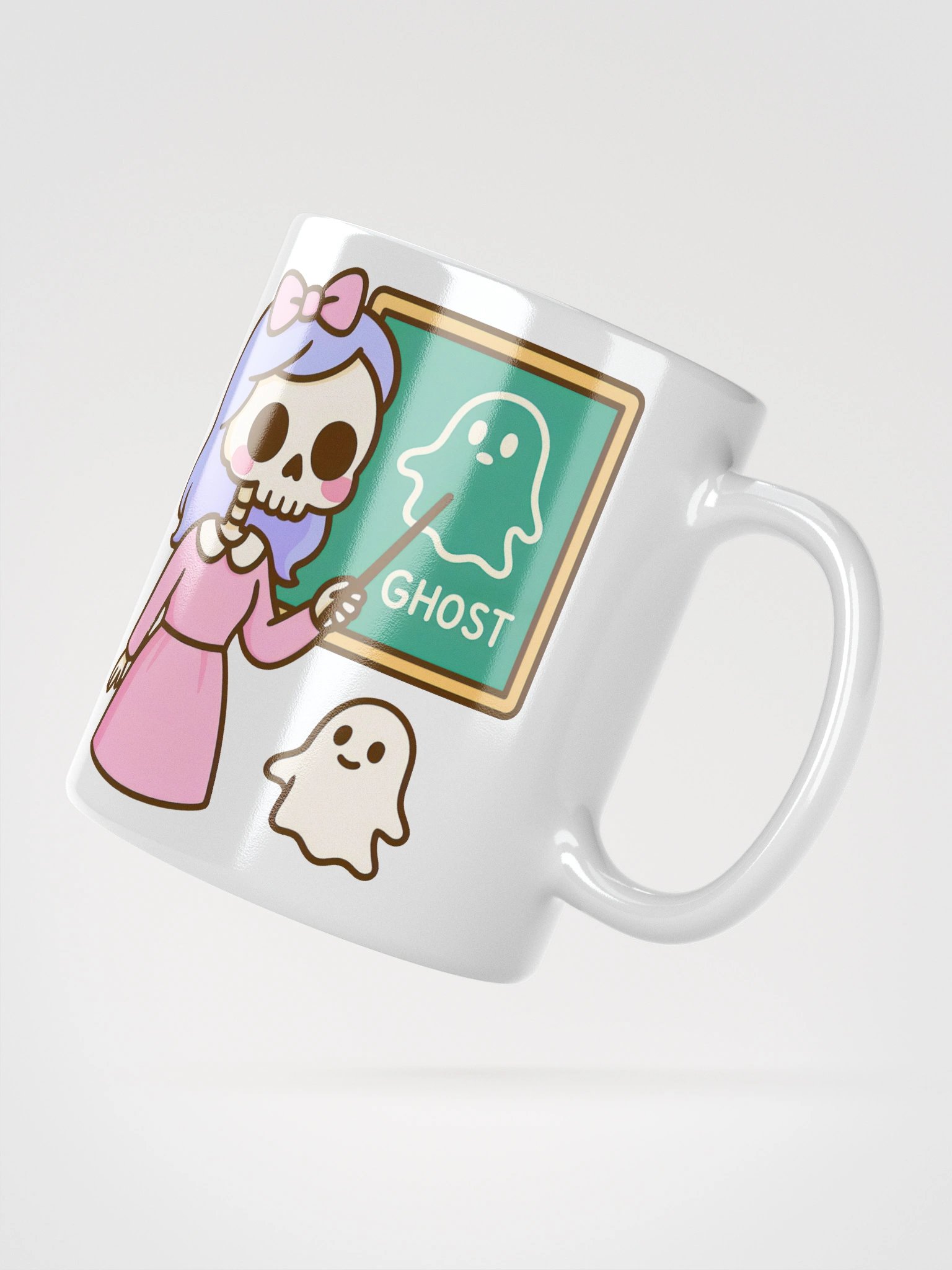 Spooky Skeleton Teacher and Ghostly Pupil Mug product image (4)