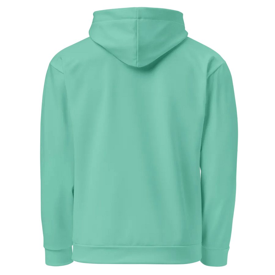 Plain Light Pastel Green Light Summer Unisex Recycled Polyester Heavyweight Premium Hoodie by Treasure Pie product image (6)