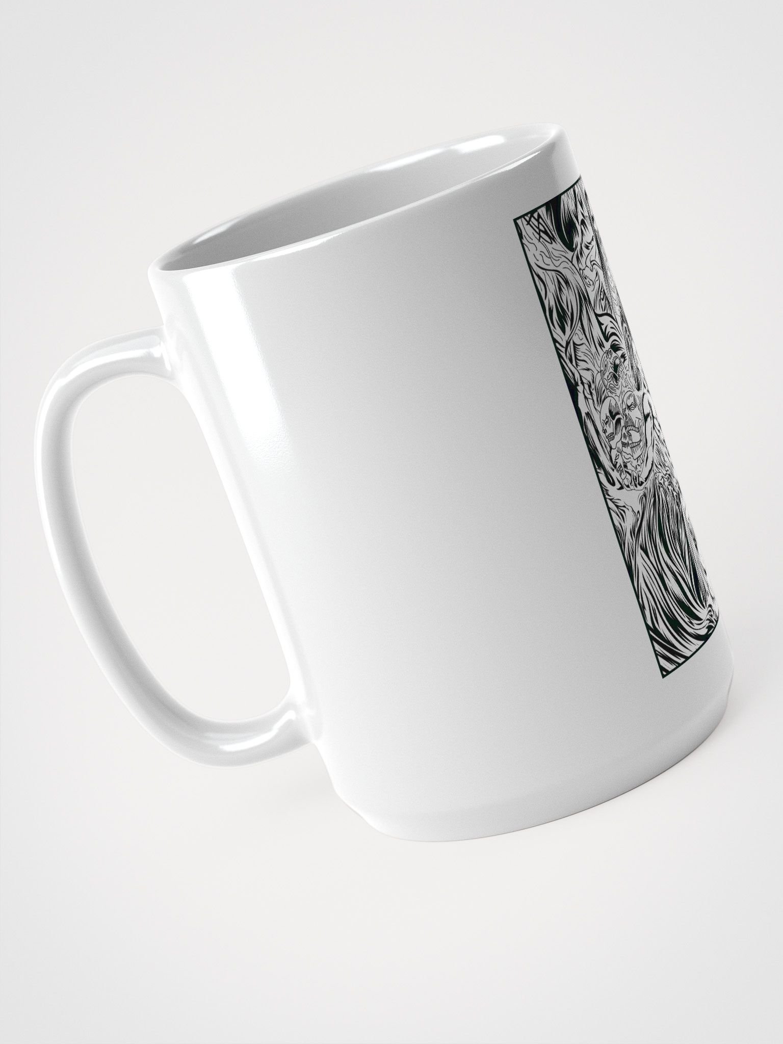 Founding Titan: Eren’s Final Power White Glossy Mug product image (4)