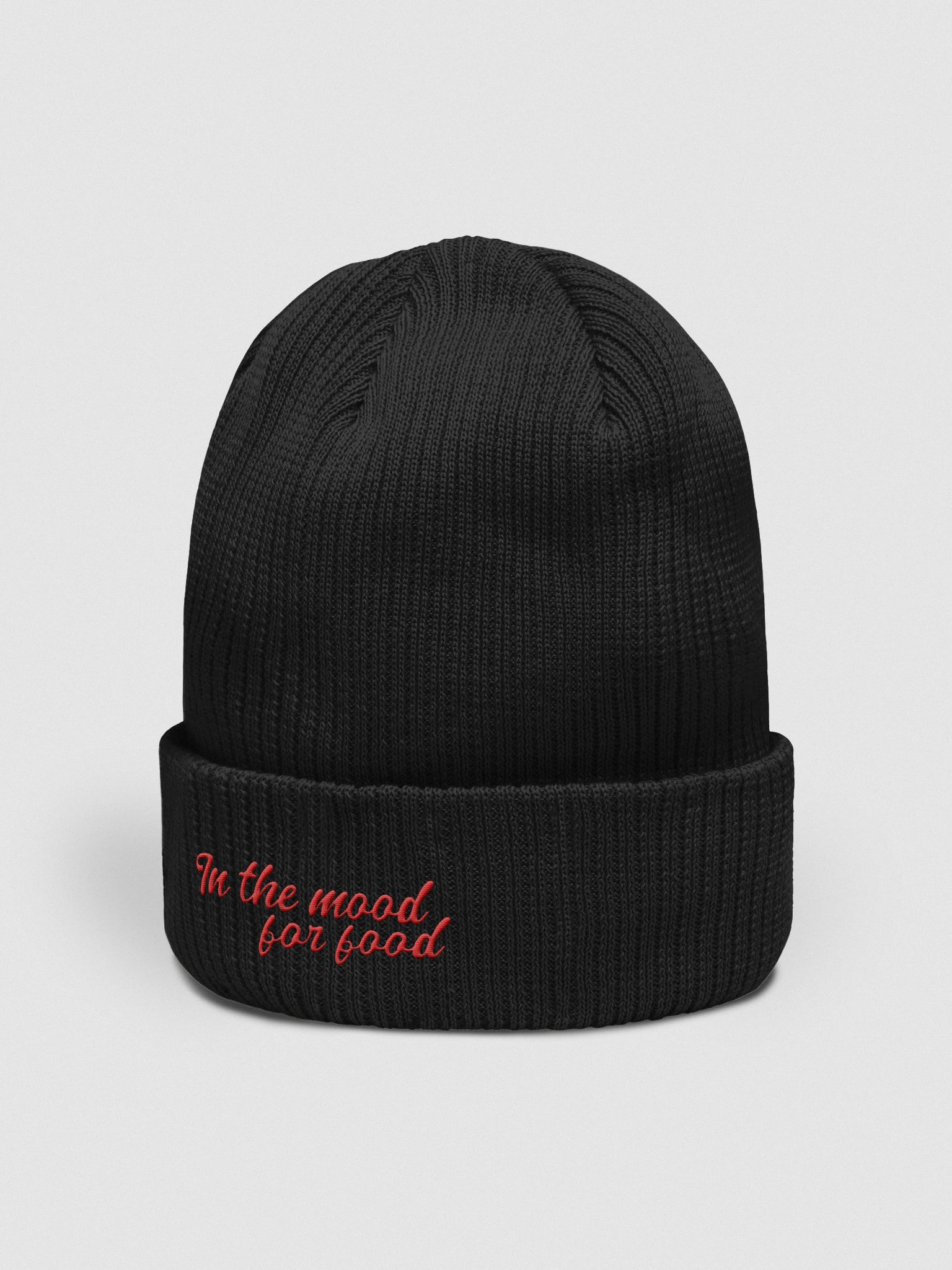 In The Mood For Food – Organic Ribbed Beanie – Ketchup product image (3)