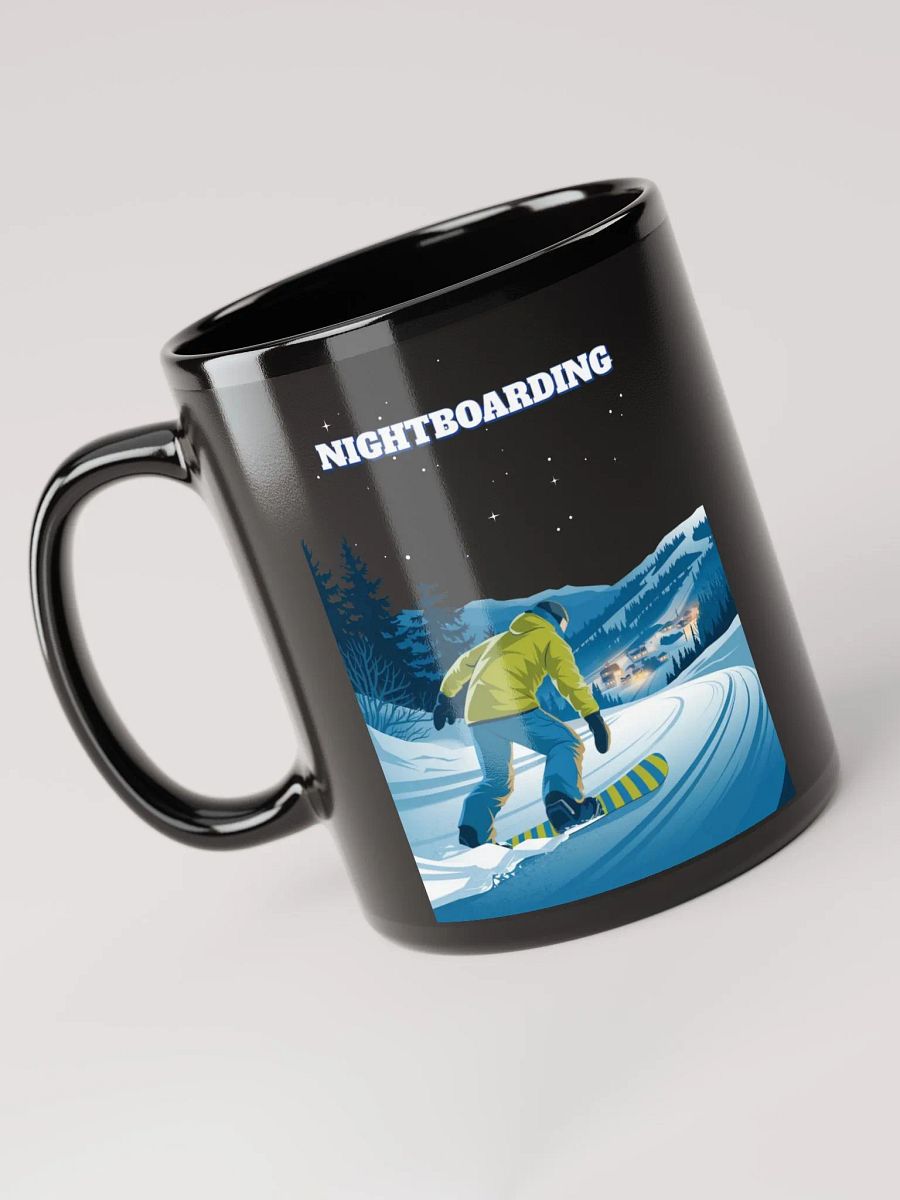 Nightboarding - Midnight Snowboarding Black Mug product image (7)