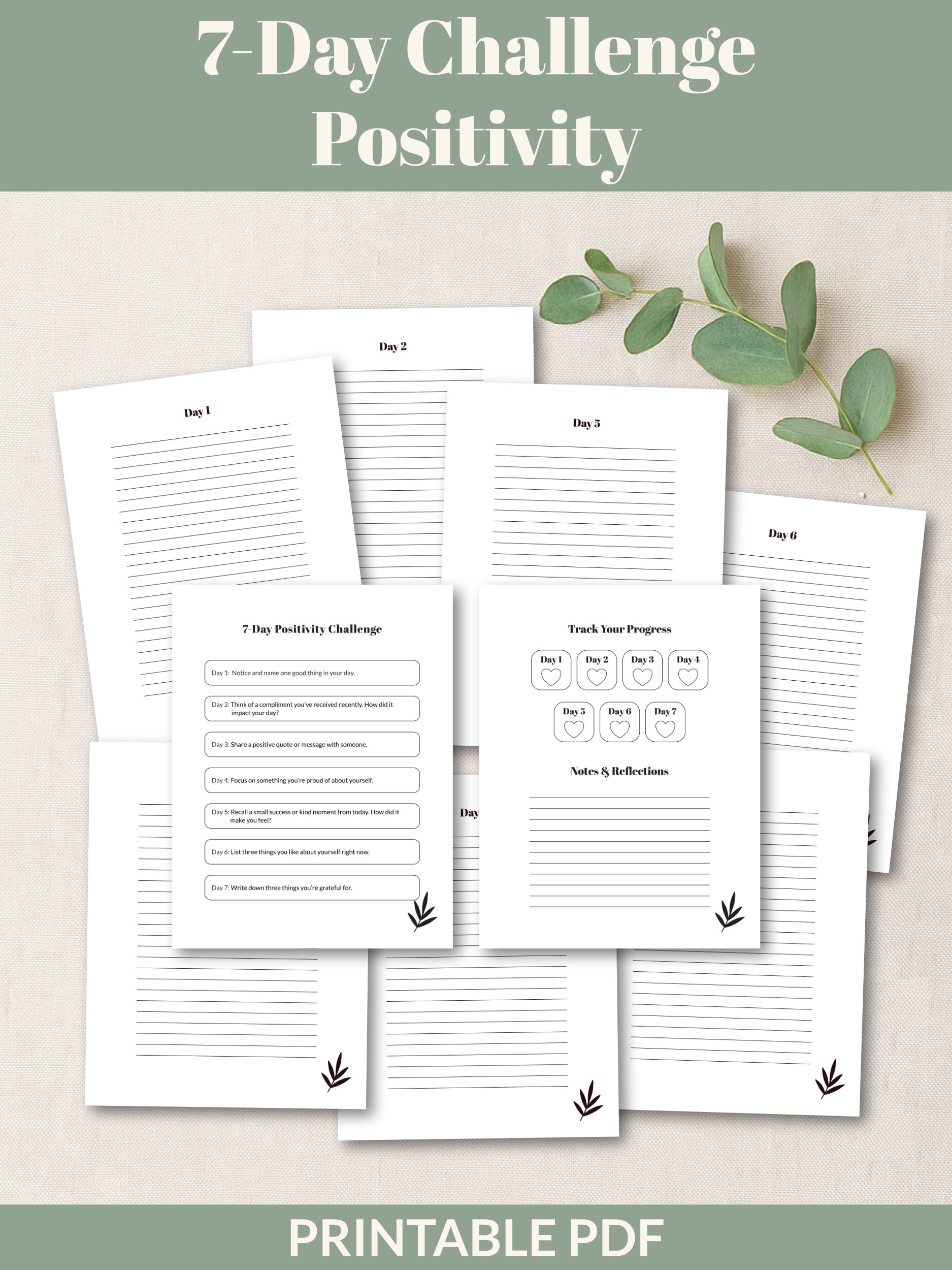 25 Printable 7-Day Challenges Mega Bundle product image (4)