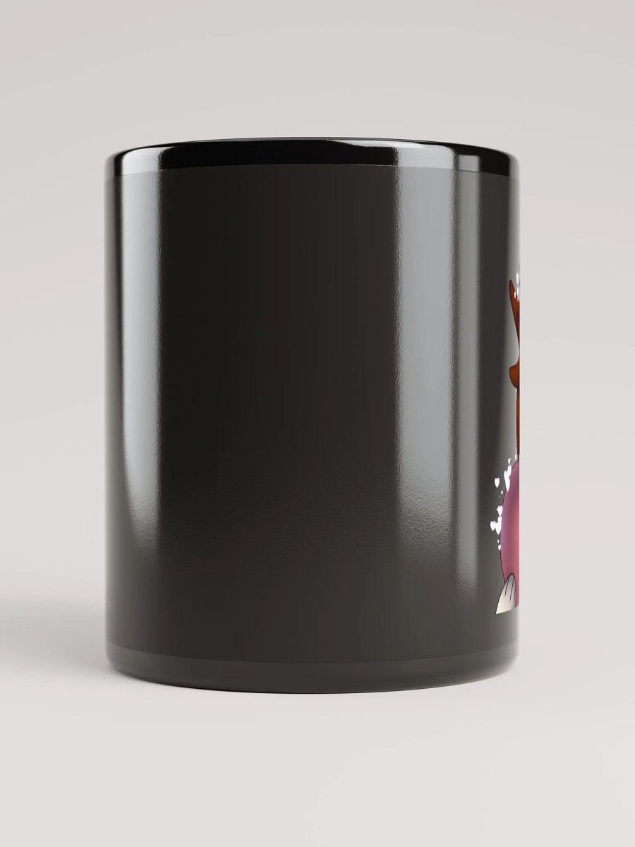 Heart emote black glossy mug product image (10)