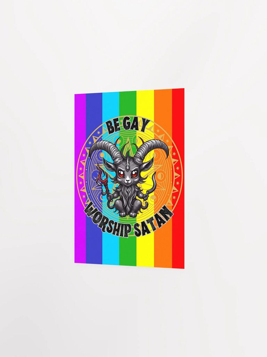 Be Gay Worship Satan Print product image (16)