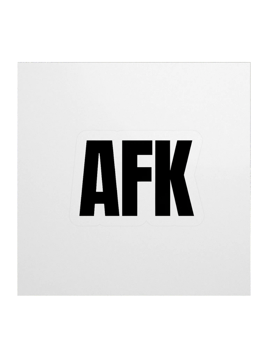 AFK Vibes Kiss Cut Stickers product image (1)