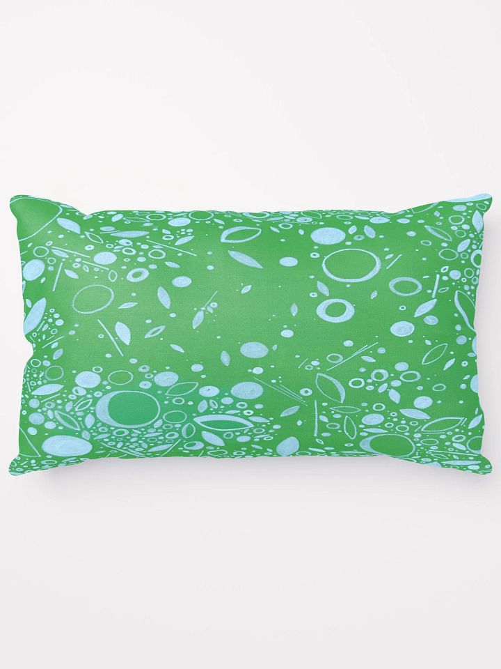 Long Graphic Green Pillow product image (1)