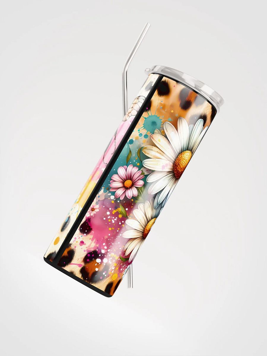 Bee Blooms & Leopard Tumbler: Sip with Style! product image (5)