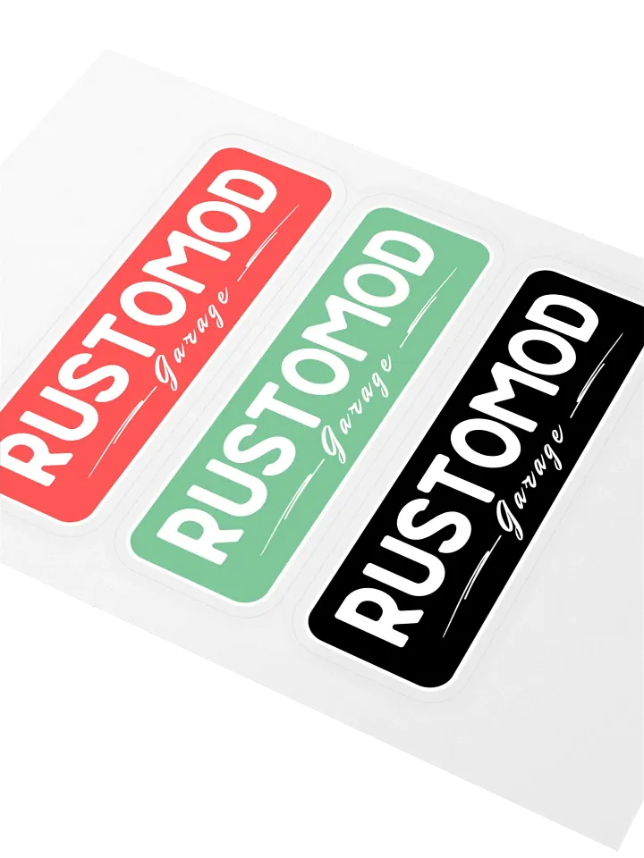 Rustomod Garage Logo Sticker Sheet product image (2)