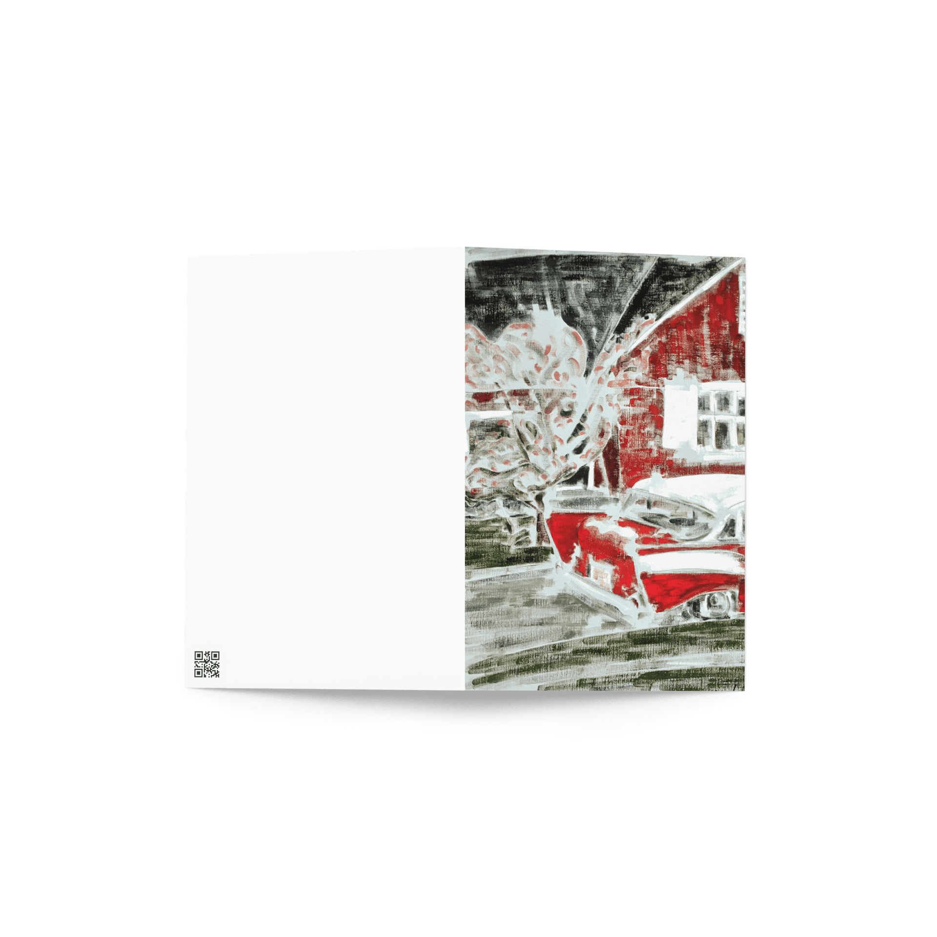 In the Window behind the Woman (1985) Greeting Card product image (3)