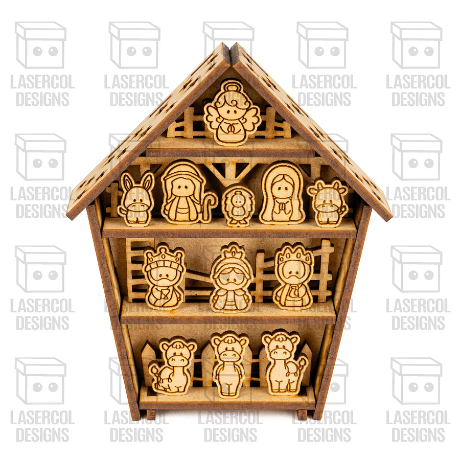 Nativity Scene (4 Sizes) - Christmas Files - Laser Cut Files product image (4)
