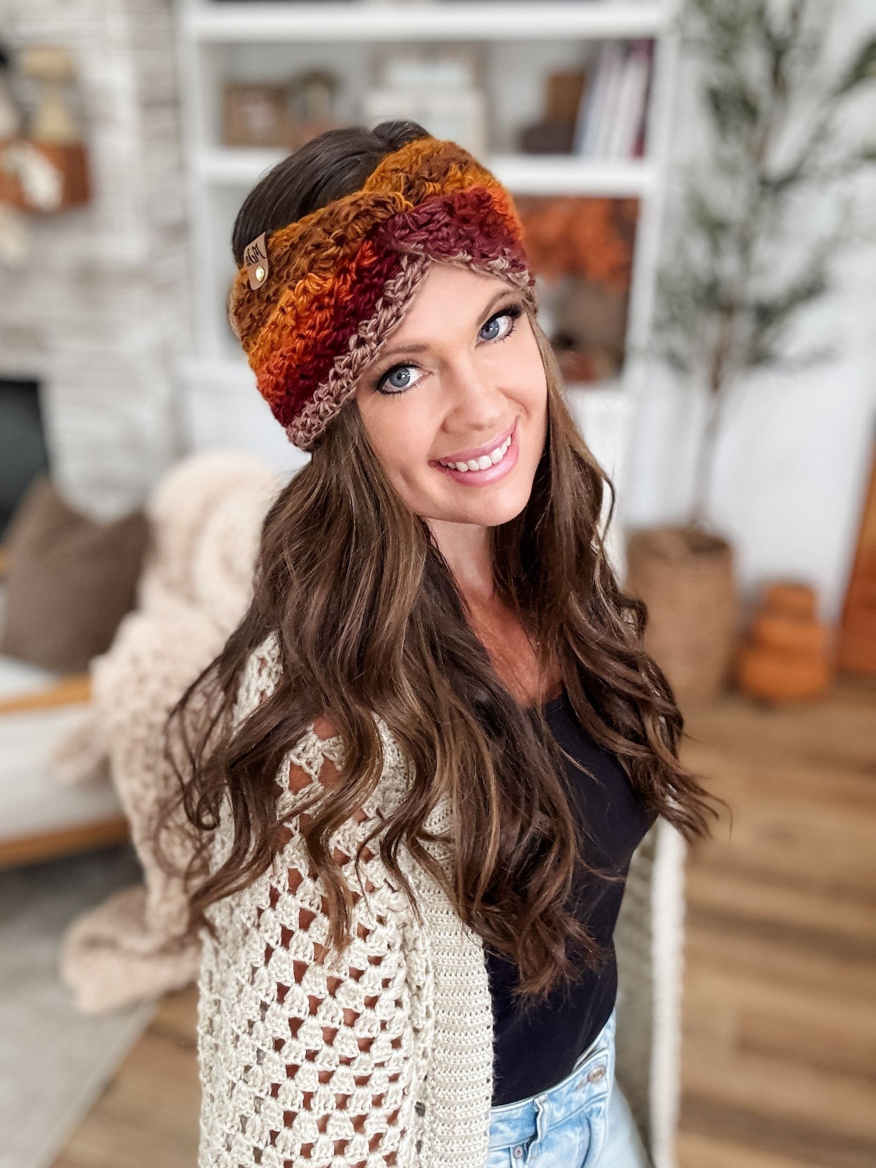 Chunky Suzette Ear Warmer Crochet Pattern product image (11)