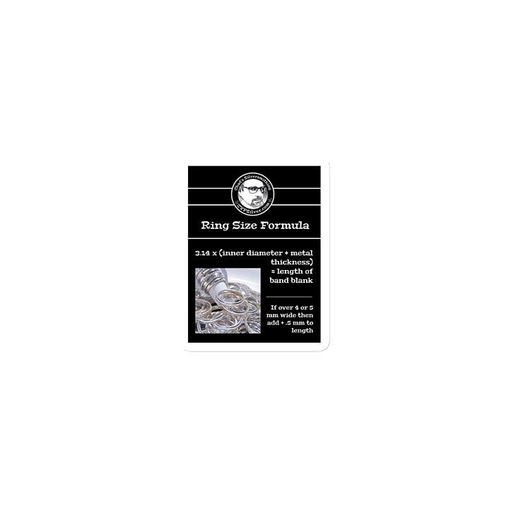 Ring Size Formula Magnet product image (1)