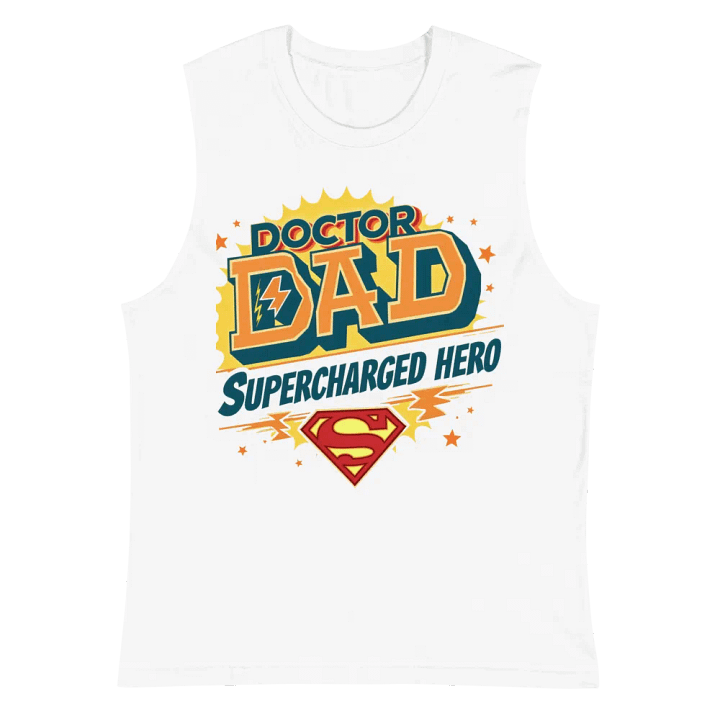Supercharged Dad Muscle Tank product image (2)