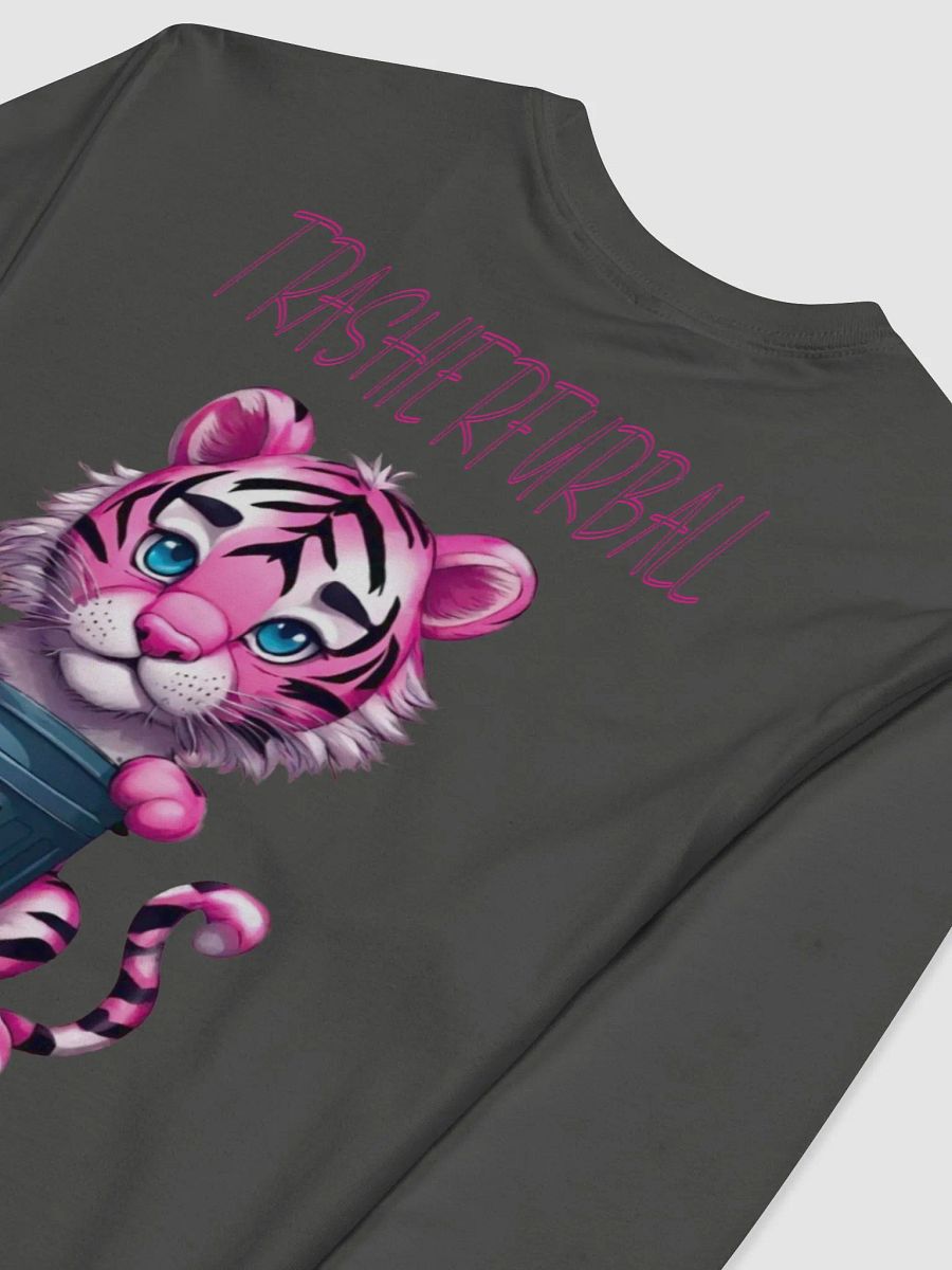 Trashierfurball's Playful Pink Tiger Long Sleeve Shirt product image (4)