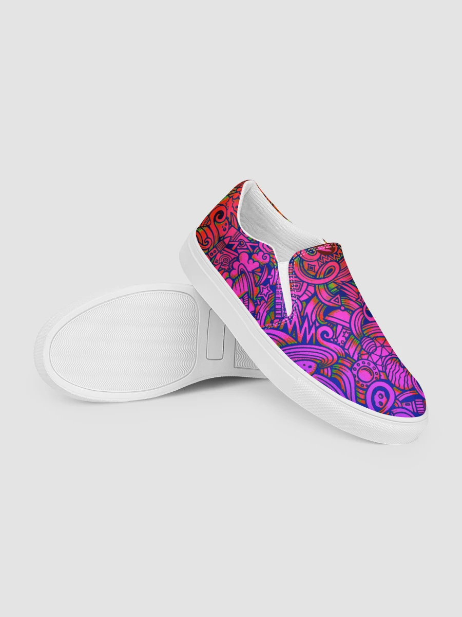 Rainbow Space Scribble - Women’s Slip-ons | #MadeByMELO product image (9)
