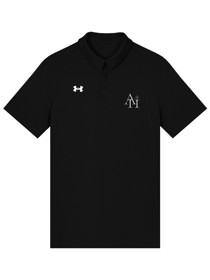 Aura11 Geometric Design Polo Shirt product image (1)