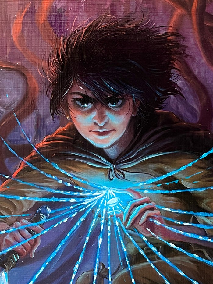 Vin over Luthadel (Mistborn) - Original Oil Painting product image (3)