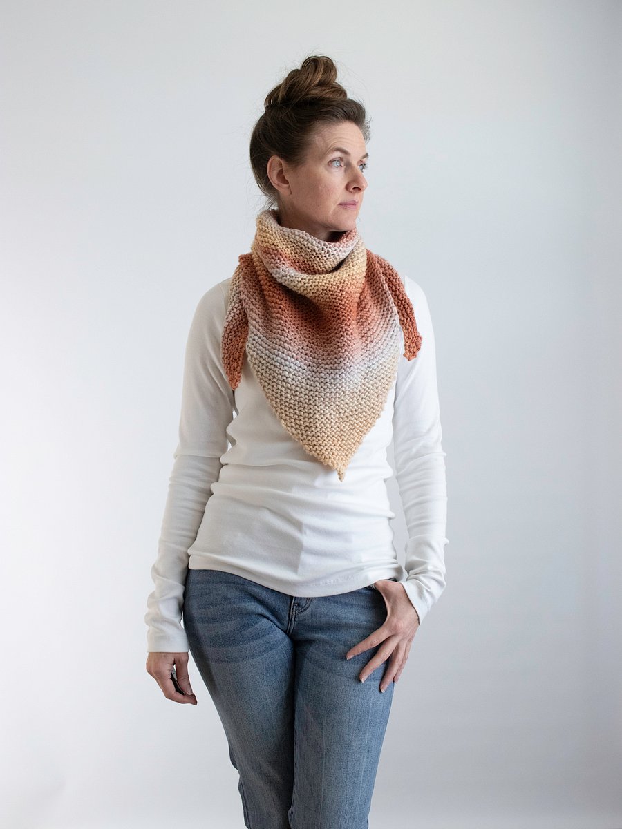 Easy Shawl Knitting Pattern - Daybreak product image (1)