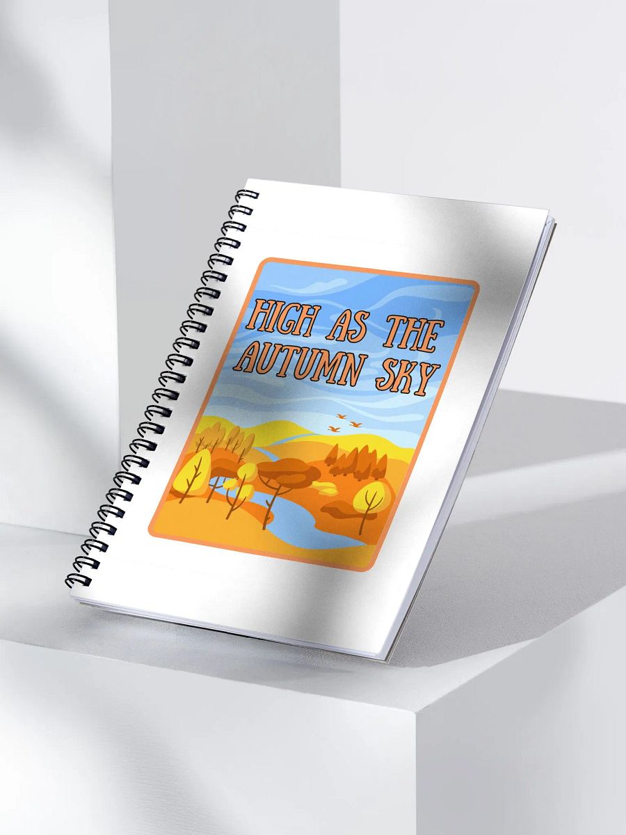 High as the Autumn Sk Spiral Notebook product image (3)