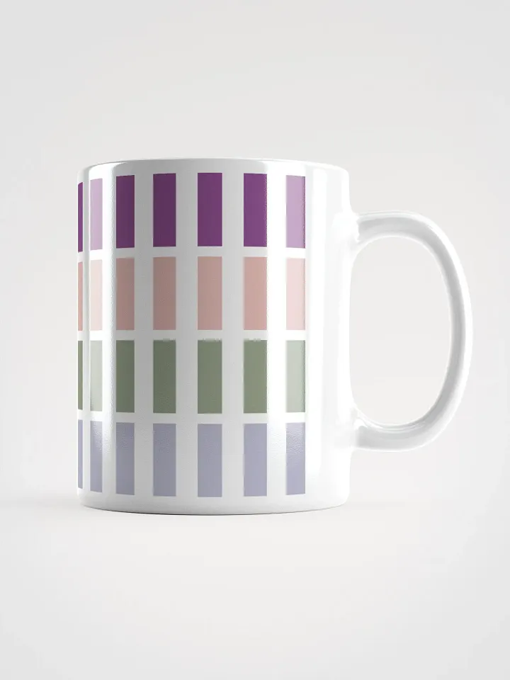 Contrasting Colores Rectangle Patterns White Mug product image (11)