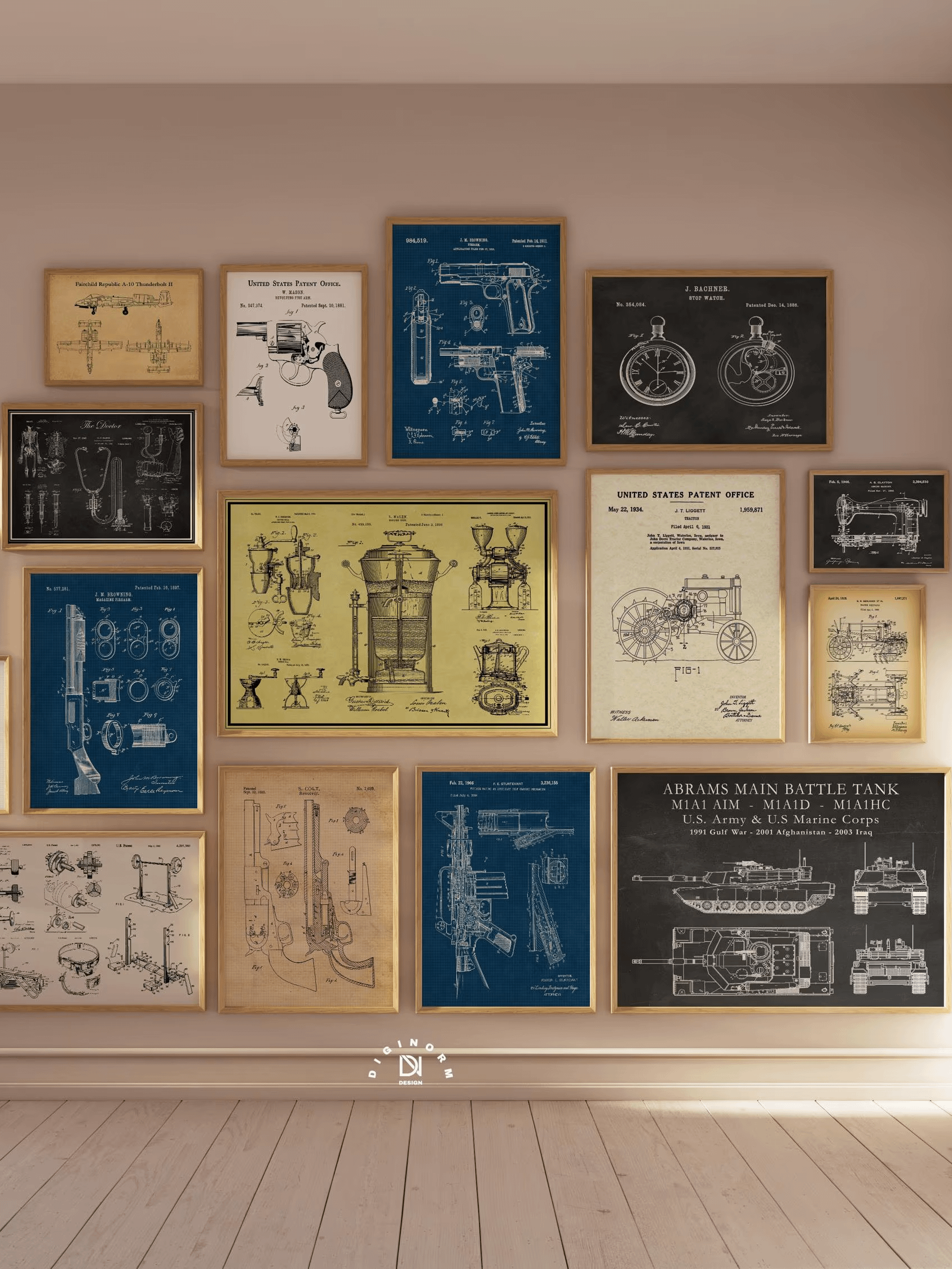 3000 MEGA Vintage Patent Posters Bundle Digital Print Set product image (2)