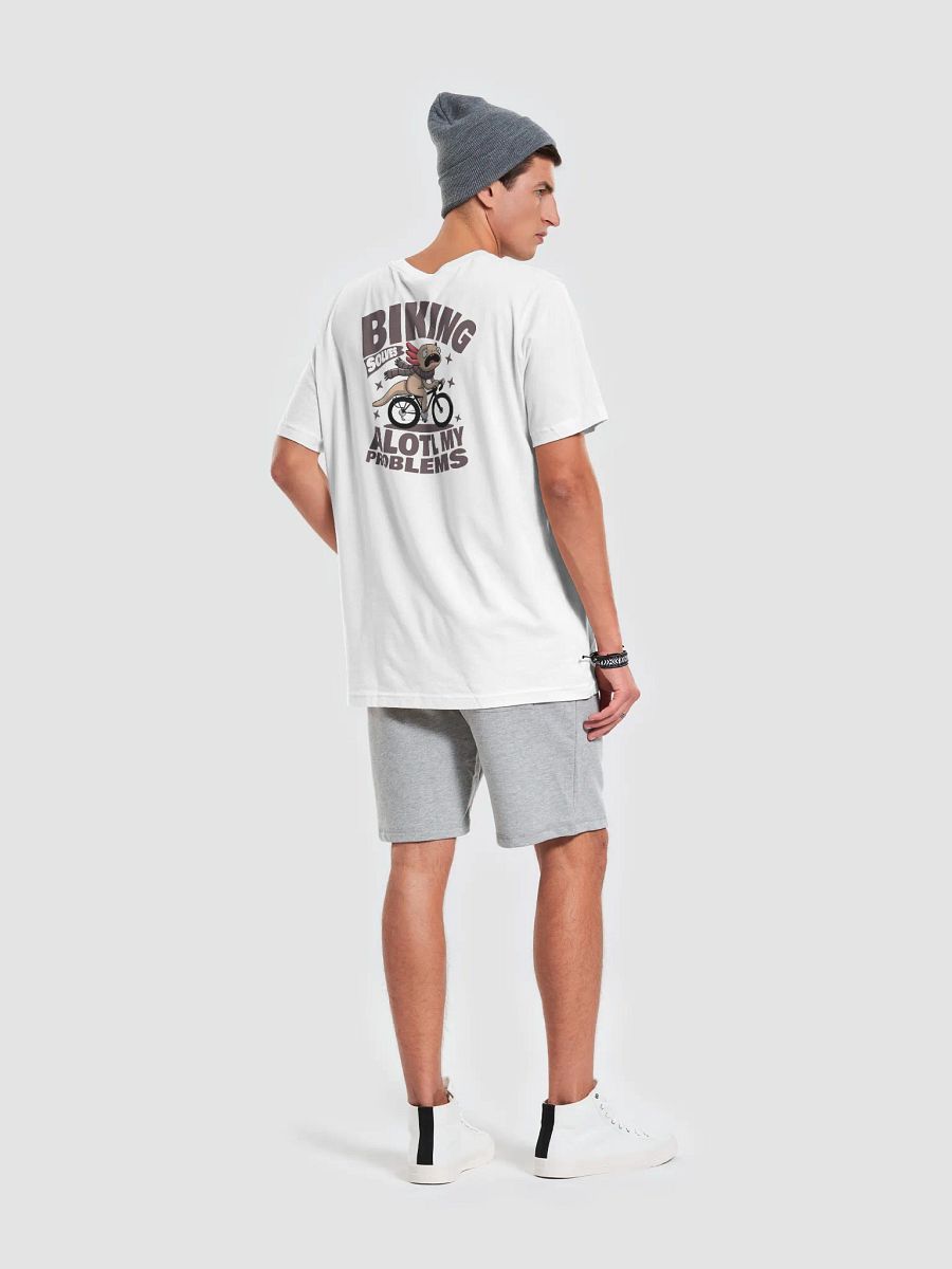 Biking Solves Alotl My Problems - Axolotl Cycling T-Shirt – Funny Bike Rider Tee product image (7)