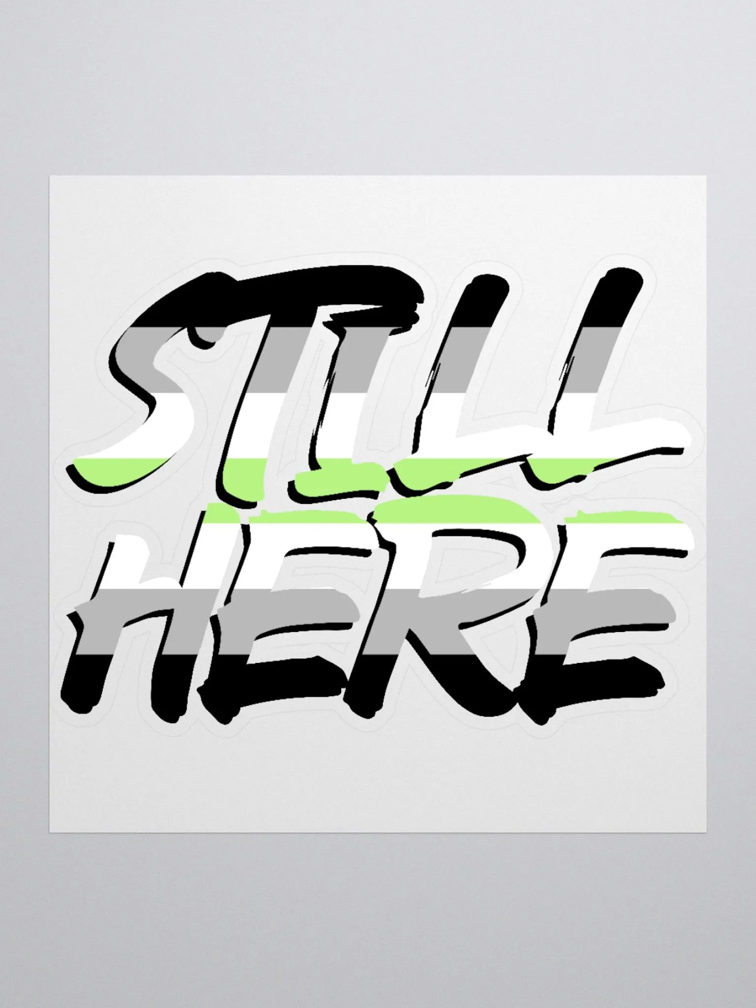 Still Here Sticker - Agender version product image (1)