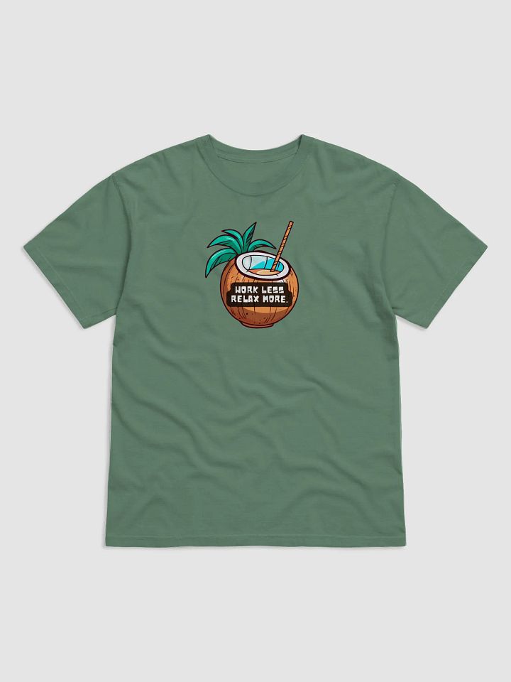 Tropical Vibes Coconut T-Shirt | work less relax more product image (9)