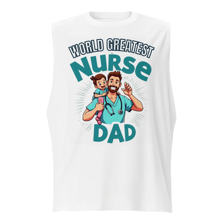 Nurse Dad Superhero Muscle Tank product image (5)