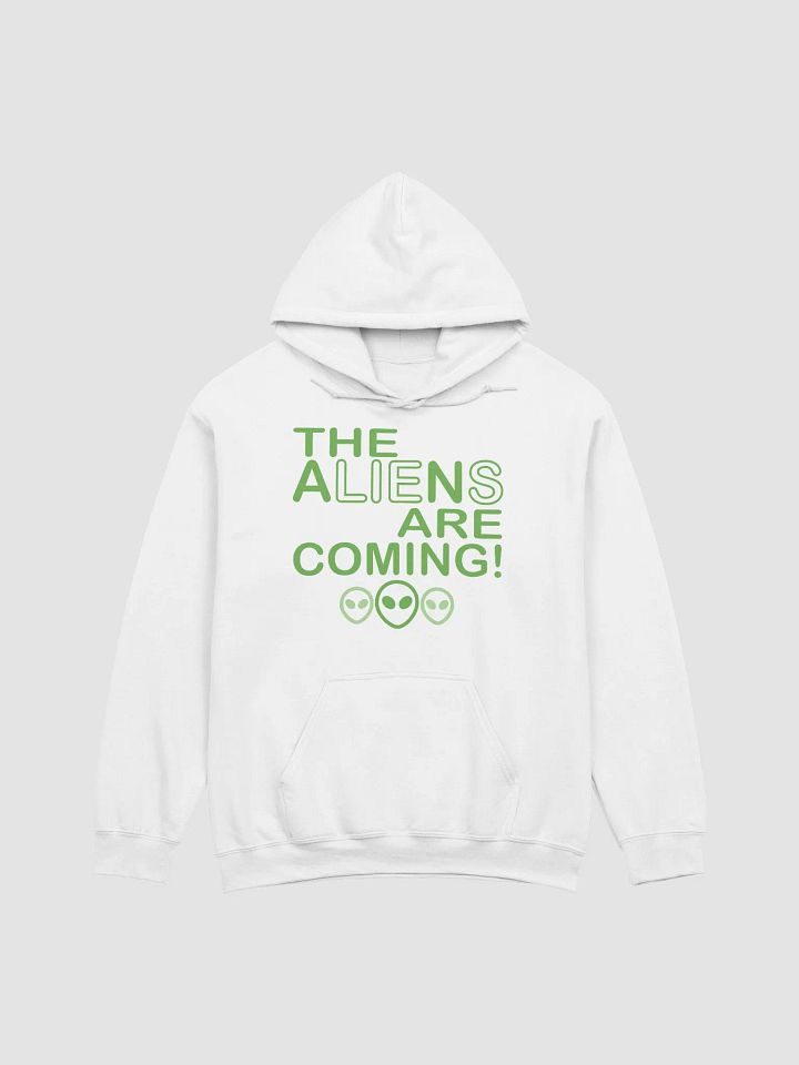 The Aliens Are Coming! - Green - Gildan Classic Hoodie product image (2)