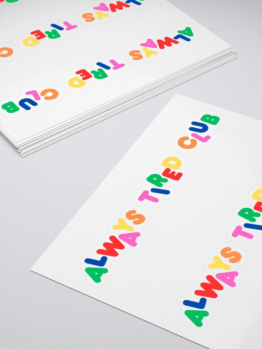 ALWAYS TIRED CLUB Stickers product image (12)