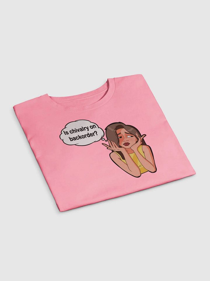 Is Chivalry On Backorder? - premium CROP t-shirt product image (2)