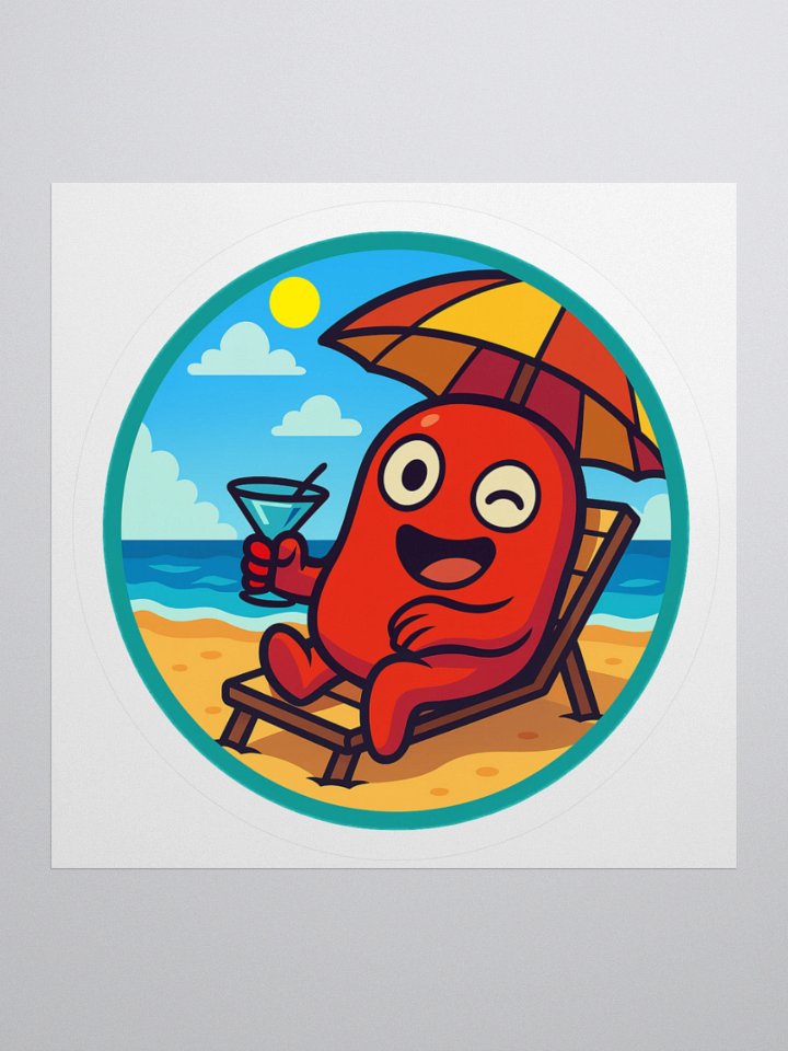 ☀️🍹 Stick-A-Bean: Bean on Holiday - LIMITED EDITION 🫘🏖️ product image (2)