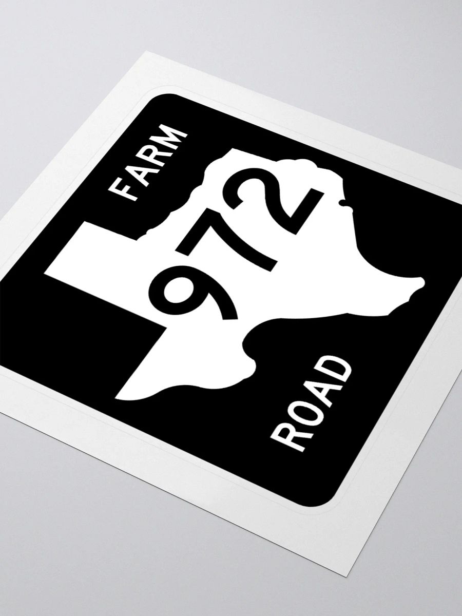 Texas Farm Road Sign FM 972 Sticker product image (3)