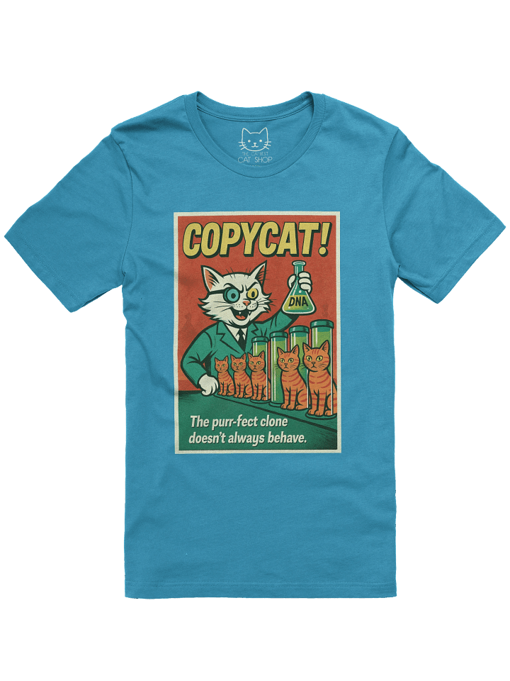 Copycat! Mad Scientist Cat and Clones Unisex T-Shirt product image (109)