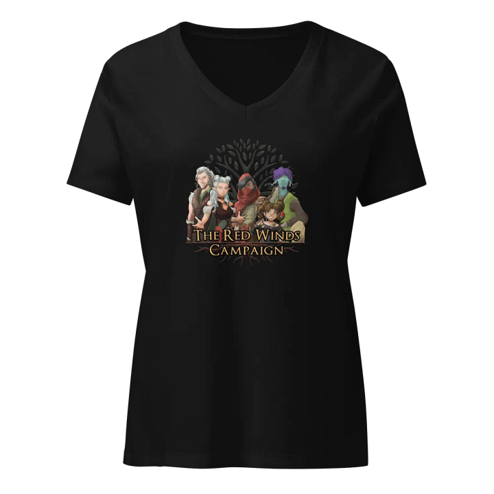 The Red Winds Campaign T-Shirt V Neck (Ruby Edition) product image (1)