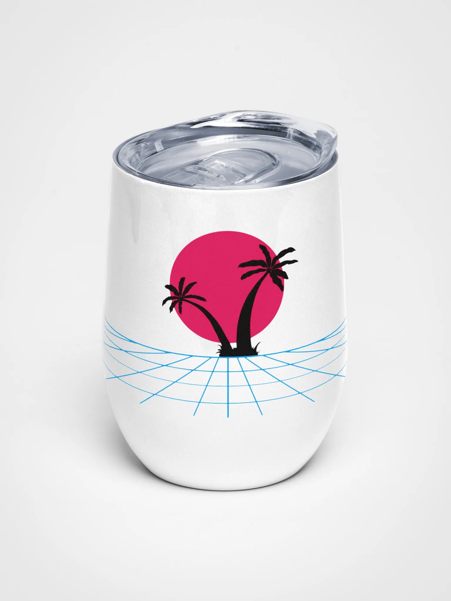 Retro Sunset Wine Tumbler product image (1)
