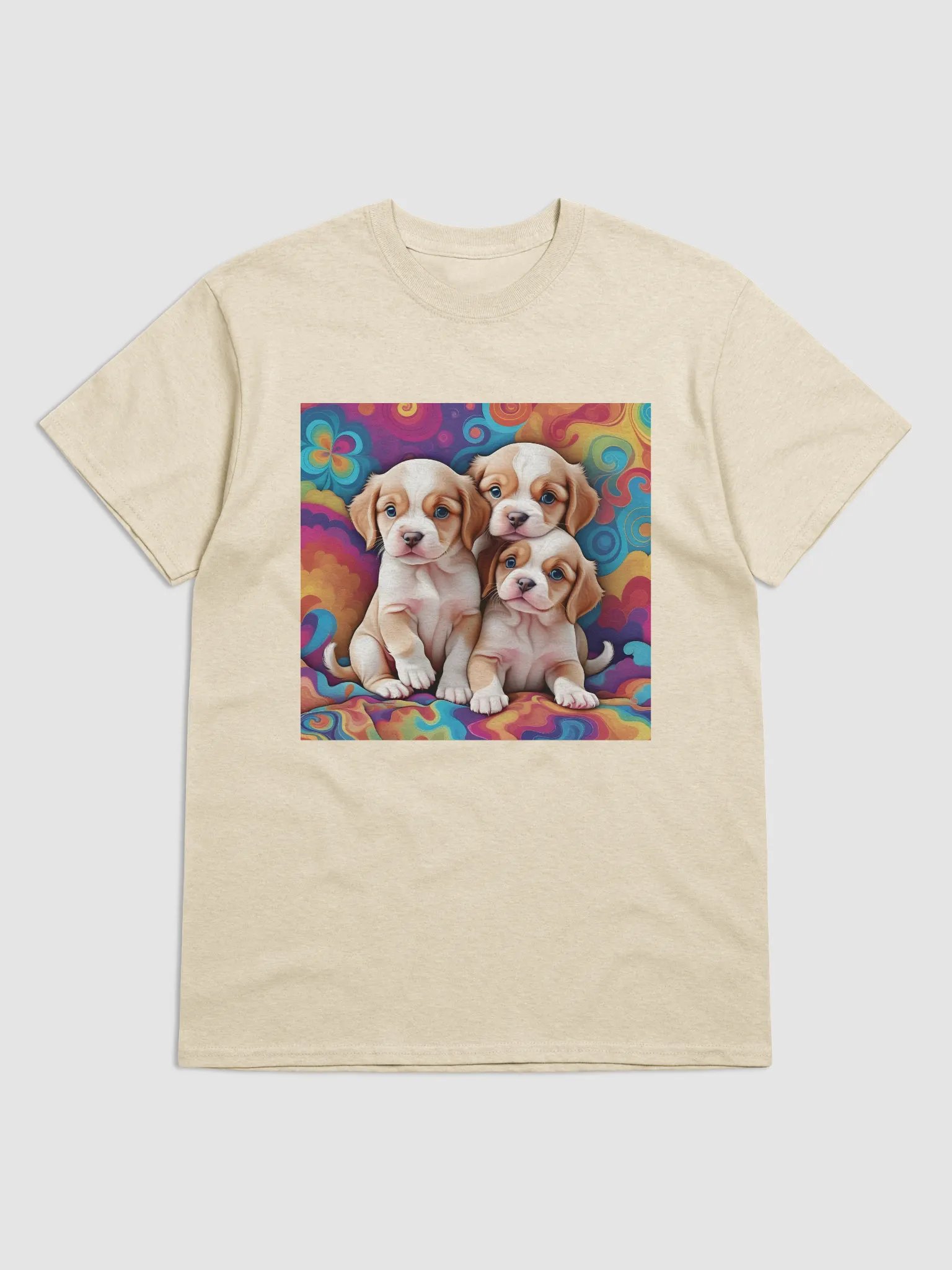 3 adorable puppies psychedelic world product image (1)