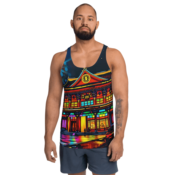Neon Nights All-Over Tank Top unisex product image (1)