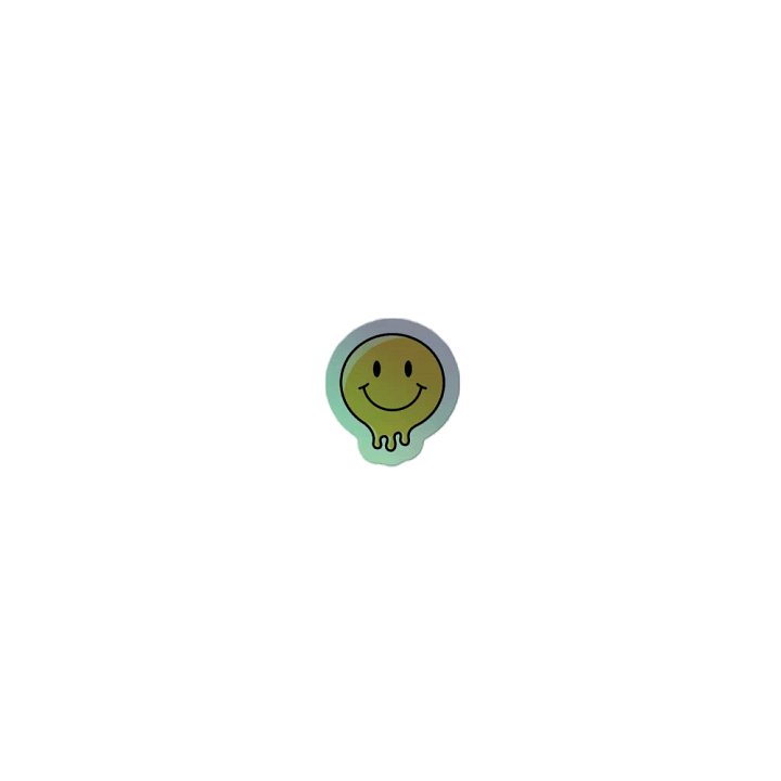 Melting Smiley Holographic Sticker Set product image (2)