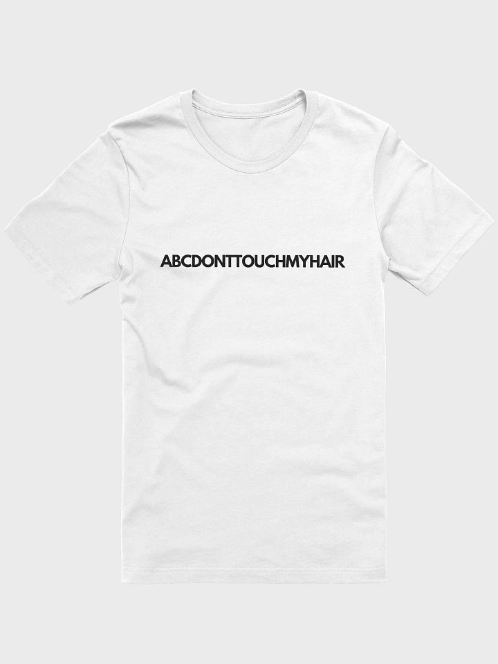 ABC Don't Touch My Hair Tee (white) product image (41)