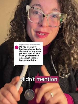 Replying to @Wheels I do not change meds based on patient race and the most recent aha guidelines don’t recommend doing that either when managing hypertension! I do avoid ace’s due to increased risk of angioedema.  There’s a great curbsiders episode, 321, that reviews a lot of hypertension topics and is a great resource!  #nursepractitioner #hypertension #primarycare 