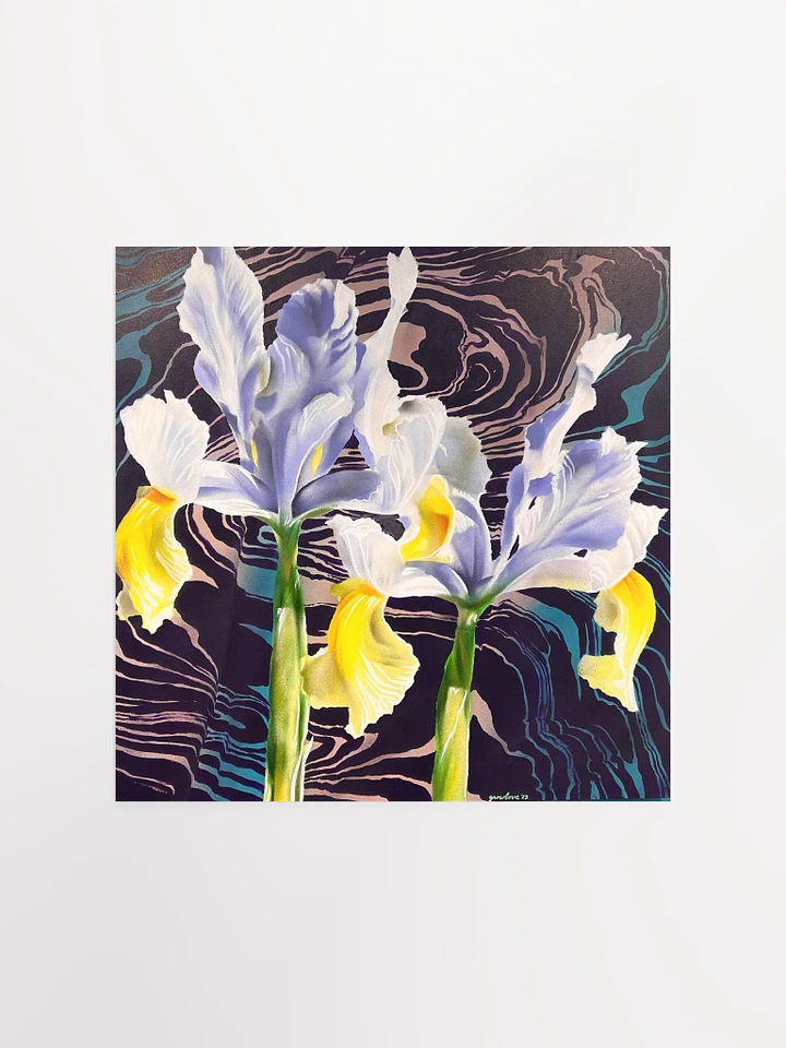 Suminagashi Iris Sisters (Poster Style Print) product image (1)