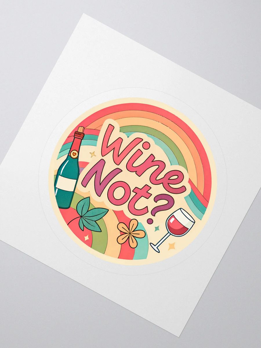 Retro Wine Not? Vinyl Stickers product image (4)