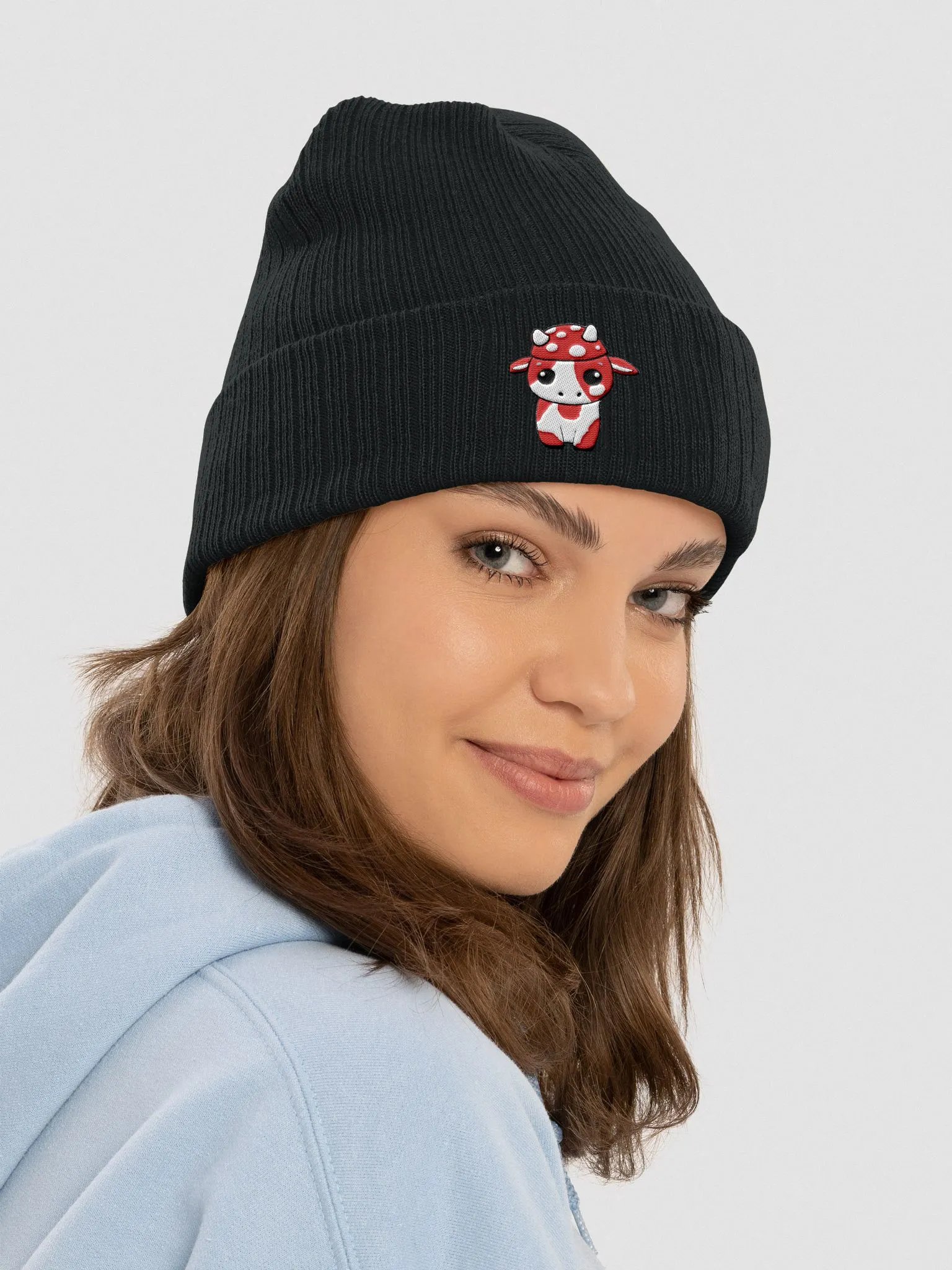 Moozle Cow Woven Beanie product image (6)