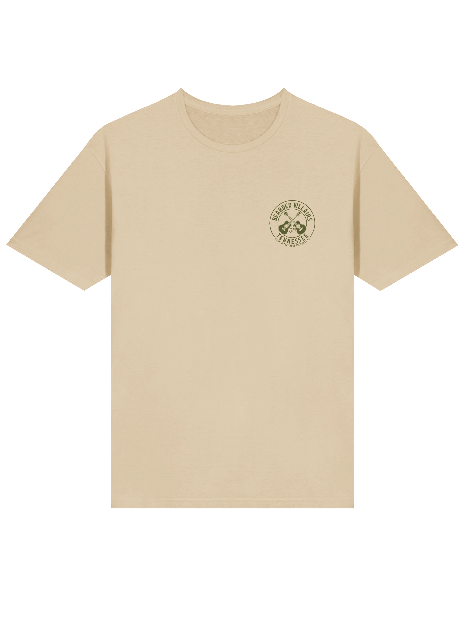 TSV Bearded Villains Tennessee “Tactical Grit Alternate” T-Shirt | Military Green on Combat Desert, Brown or Black | Rugged Brotherhood Strength & Everyday Utility product image (8)